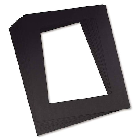 Pacon Pre-Cut Mat Frames, Black, 12in x 18in, PK12 P0072570